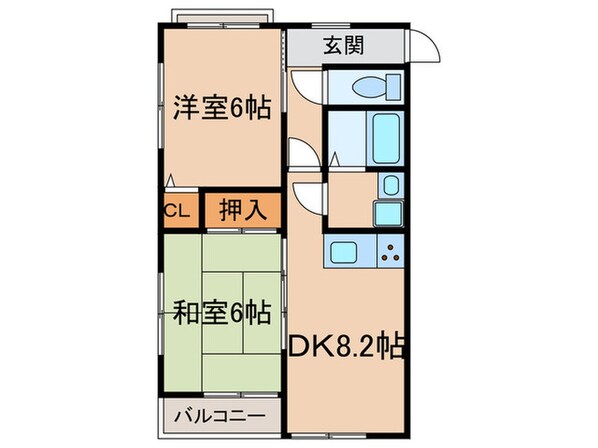 サンハイツ広野の物件間取画像